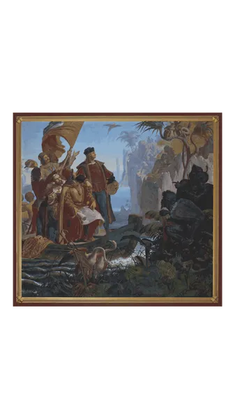 Wandgemälde „Martin Behaim“